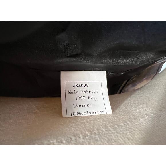 TOV Los Angeles Floral Moto Jacket Faux Leather - Picture 6 of 14